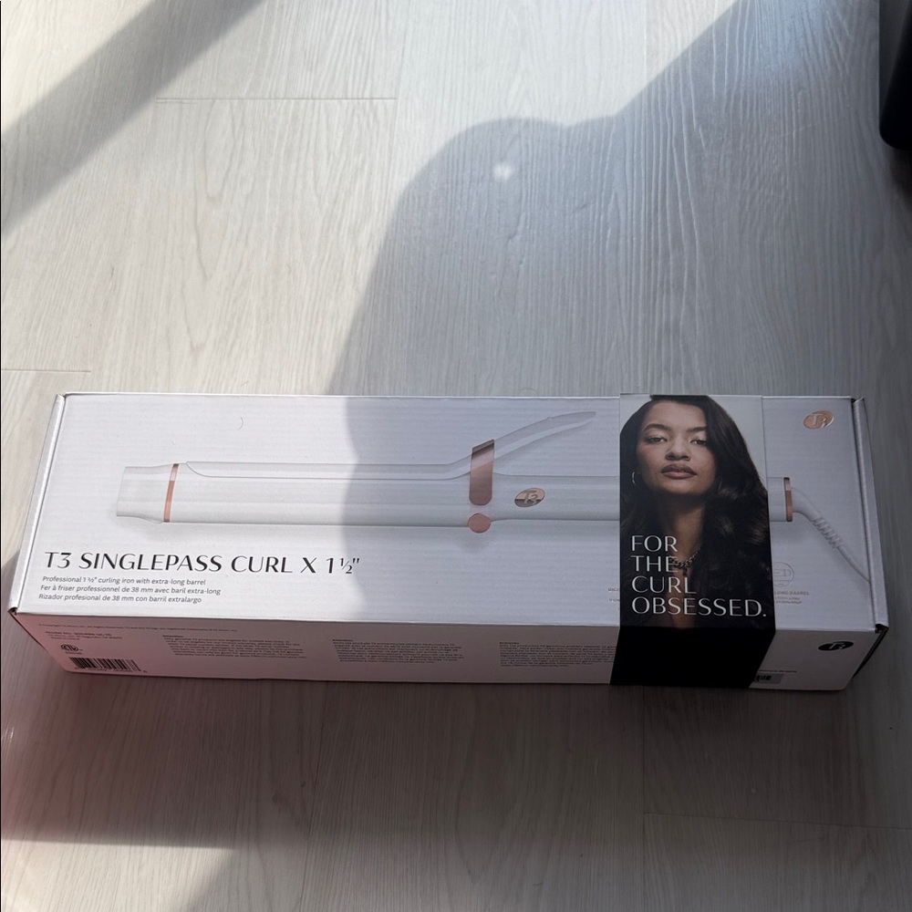 T3 SinglePass Curl X 1.5" in White and Rose Gold NEW